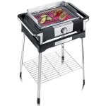 Severin barbecue �lectrique sur pieds 3000w noir / inox - pg8117