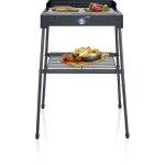 Barbecue �lectrique sur pieds - severin - pg8566 - 2200 w - surface de cuisson 445 x 26 cm - thermostat ...