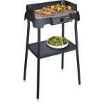 Barbecue �lectrique sur pieds - severin - pg8594 - 2000 w - surface de cuisson 38 x 22 cm - thermostat ...