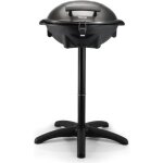 Barbecue lectrique de table ranex - bq - 2816 - noir - 2200w - surface de cuisson 46x35 cm