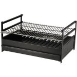 Barbecue - tompress - 60x40 cm - acier peint - grille inox 18 / 8 - rsistant 600c