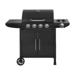 Barbecue gaz feria 5 - 5 br�leurs dont 1 lat�ral - 145 kw - noir