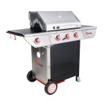Manhattan 350gpi barbecue  gaz - 3 brleurs 10. 5kw + plaque chauffante