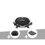 Barbecue � gaz q 2100n noir + housse + plancha (1 / 2) - weber