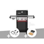 Barbecue � gaz spirit e - 335 + set daccessoires clipsables weber works + bac et planche � d�couper weber ...