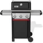 Barbecue  gaz - weber - spirit e - 310 - 3 brleurs en acier inoxydable - 7kw - thermomtre - noir