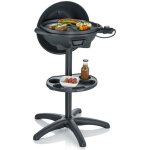 Barbecue gril lectrique - severin - pg 8541 - 2000 watt - noir mat - 1320 cm