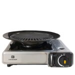 Barbecue � gaz et r�chaud gaz pi�zo 2200w 2 en1 camping kemper