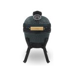 Barbecue japonais kamado 13?? - h. koenig - yoko13 - bleu - noir - c�ramique - fonte - acier inoxydable ...