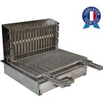 Barbecue tonio au charbon de bois encastrable tout inox avec grille Barbecue tonio au charbon de bois encastrable tout inox avec grille