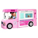 Barbie - camping - car de rve 3 - en - 1 - 55 cm - ds 3 ans - 50 accessoires