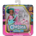 Coffret chanteuse - barbie - chelsea mtiers - mini - poupe brune - accessoires - jouet enfant