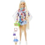 Barbie - barbie extra robe fleurie - poupe - 3 ans et +