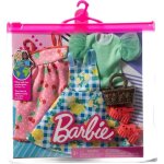 Barbie fashion pack - hjt33 - ensemble 2 tenues de vtements pour poupe - robe rose  pois blancs et ...