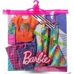 Barbie fashion pack - hjt34 - pack 2 tenues de vtements pour poupe - top orange et des pattes dlphant ...