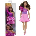 Barbie - barbie fashionistas 225 - poup�e ronde cheveux bruns et robe rose hrh22