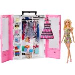 Barbie fashionistas le dressing de rve rose et poupe blonde fourni avec cintres et plus de 15 accessoires ...