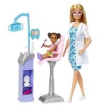 Barbie - mtiers - coffret poupe barbie dentiste et accessoires hkt69