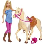 Barbie - barbie et son cheval - coffret poupe mannequin - 3 ans et + fxh13