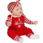 Barboteuse bb  manches ?longues de nol grenouillre avec bandeau combinaison pour garon fille 0 ...