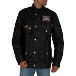 Veste cirée union jack - barbour international - homme - noir Veste cirée union jack - barbour international - homme - noir