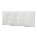 Barcelona tte de lit 140 cm en simili - blanc
