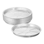 Relaxdays barquettes alimentaires lot de 25 r�cup�ration graisse barbecue h x d : 3 x 275 cm aluminium ...