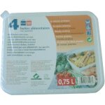 Barquette micro - ondes - cong�lation - schweitzer - 075 l - rectangulaire - lot de 4