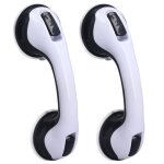 Barre dappui de douche incurve tmishion - poigne de douche rsistante en plastique - installation sans ...