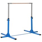 Homcom - barre fixe de gymnastique - acier - 194x121x150cm - bleu
