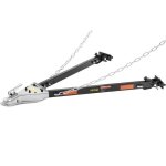 Barre de remorquage - vevor - 2495 kg avec chanes universelle acier alli revtement en poudre sur pare ...