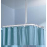 Barre de rideaux de douche - kleine wolke - 3303100000 - blanc - 60 x 25 mm - accessoires de salle de ...