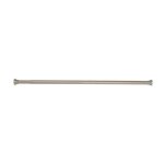 Barre tringle pour rideau de douche ou baignoire extensible sans perçage en alu kreta 75 - 125cm brossé ... Barre tringle pour rideau de douche ou baignoire extensible sans perçage en alu kreta 75 - 125cm brossé ...