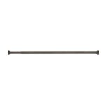 Barre tringle pour rideau de douche ou baignoire extensible sans perçage en alu kreta 125 - 220cm noir ... Barre tringle pour rideau de douche ou baignoire extensible sans perçage en alu kreta 125 - 220cm noir ...