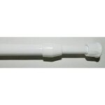 Barres  rideau extensibles fenetre - 40  70 cm tringle de vitrage blanc
