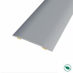Barre de seuil adh�sive m�me niveau aluminium coloris (03) argent long 90 cm larg 37cm ht 23mm forestea ...