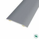 Barre de seuil adh�sive m�me niveau aluminium coloris (25) acier mat long 90 cm larg 37cmht 23mm forestea ...
