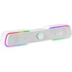 Barre de son mars gaming msbx blanc - bluetooth 5. 0 + jack 3. 5 - dsp sound 10w