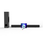 Barre de son tv 200w - 2. 1 m - 1880 sbt caisson de basses connexion sans fil bluetooth entr�e hdmi optique ...