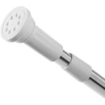 Barre  tension de douche tringle  rideaux sans perage tige barre inox tlscopique 110 - 200cm