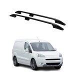 Barres de toit longitudinales pour citroen berlingo 2008 - 2018 l1 aluminium noir