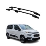 Barres de toit longitudinales pour citroen berlingo 2018 - 2024 l1 alu noir