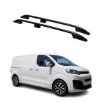 Barres de toit longitudinales pour citroen jumpy 2016 - 2024 l1 aluminium noir