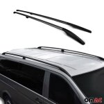 Barres de toit longitudinales pour ford transit connect 2002 - 2014 l1 alu noir Barres de toit longitudinales pour ford transit connect 2002 - 2014 l1 alu noir