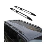 Barres de toit longitudinales pour renault kangoo 2008 - 2021 l2 long alu noir