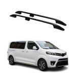 Barres de toit longitudinales pour toyota proace 2016 - 2024 l1 aluminium noir Barres de toit longitudinales pour toyota proace 2016 - 2024 l1 aluminium noir