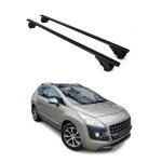 Barres de toit transversales pour peugeot 3008 2009 - 2016 fer noir