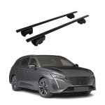 Barres de toit transversales pour peugeot 308 break 2021 - 2023 fer noir abe