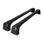 Barres de toit transversales pour renault kangoo 2 2008 - 2024 alu noir 2x Barres de toit transversales pour renault kangoo 2 2008 - 2024 alu noir 2x