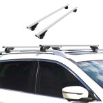 Barres de toit transversales pour renault koleos 2008 - 2014 fer argent Barres de toit transversales pour renault koleos 2008 - 2014 fer argent